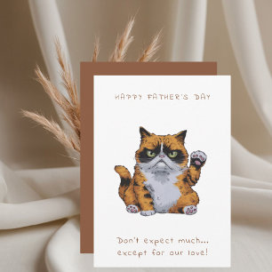 Grumpy Cat  Father's Day Card 