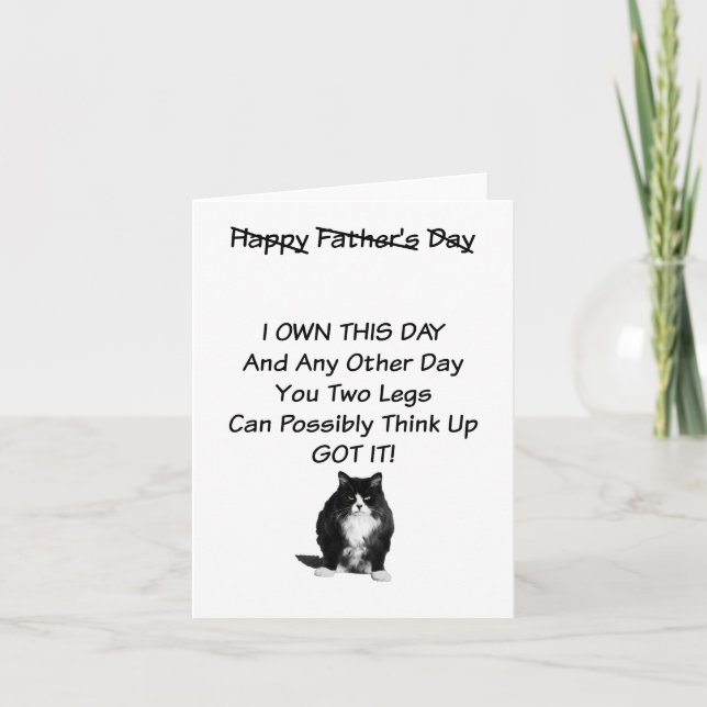 Grumpy Cat Fathers Day Card (Front)