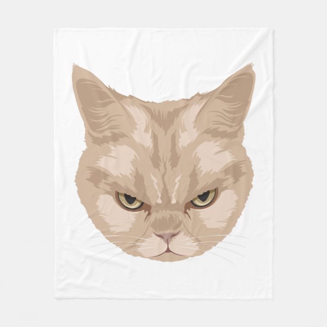 Grumpy Cat   Fleece Blanket (Front)