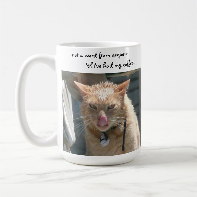 Grumpy Cat funny coffee mug (Left)