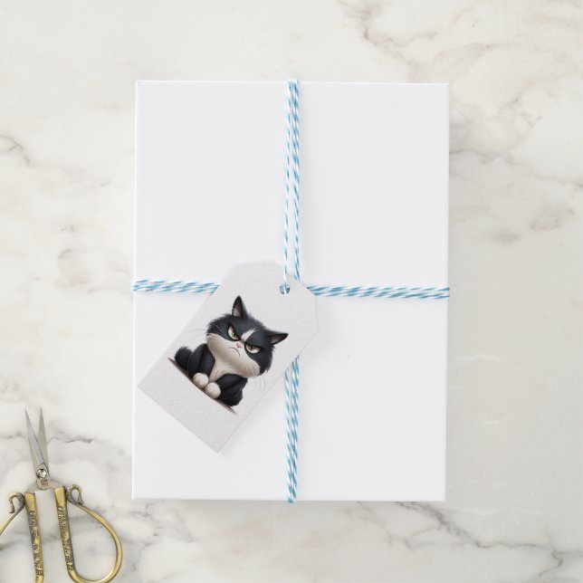 Grumpy cat  gift tags (With Twine)