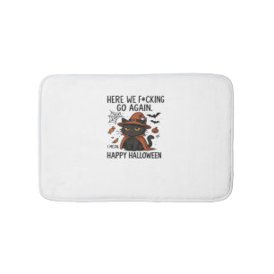 Grumpy Cat Halloween Classic T-Shirt Bath Mat