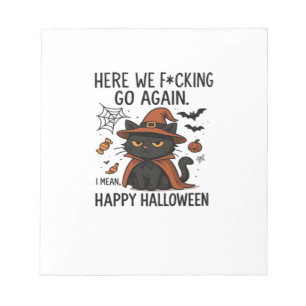 Grumpy Cat Halloween Classic T-Shirt Notepad