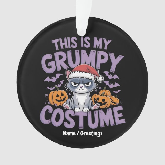 Grumpy Cat Halloween Costume Funny Holiday Animal  (devant)