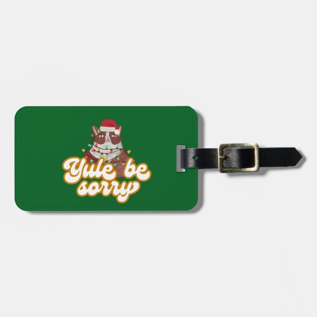 Grumpy Cat Luggage Tag (Front Horizontal)