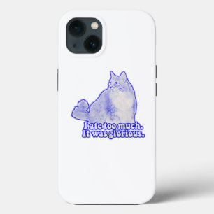 Grumpy cat meme for cat owners and kitten lovers iPhone 13 case