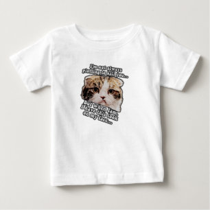 Grumpy cat meme for cat owners and kitty lovers baby T-Shirt