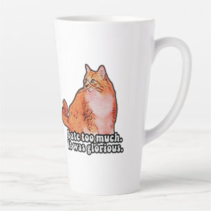 Grumpy cat meme for cat persons and kitten lovers latte mug