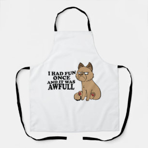 Grumpy Cat - Meme Funny Cat - Fun Apron