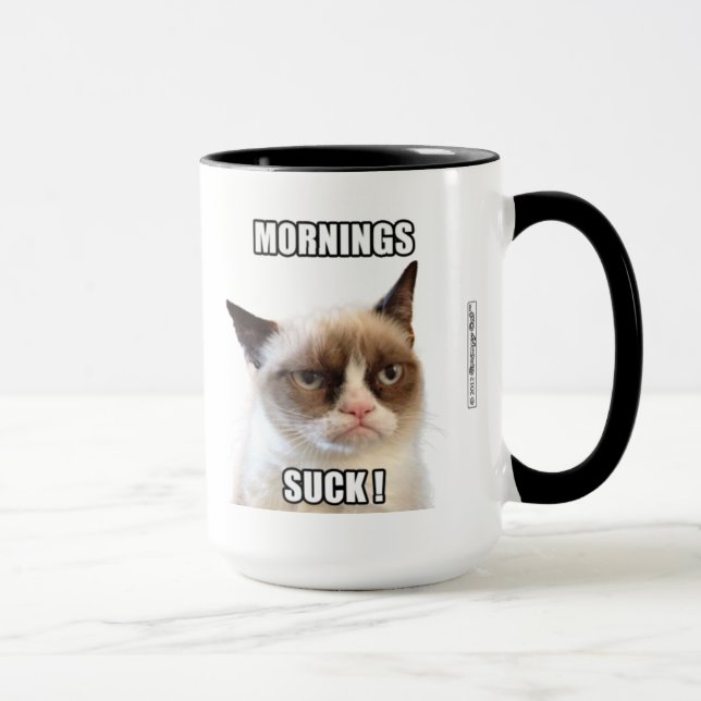 Grumpy Cat™ Mornings Suck Mug (Right)