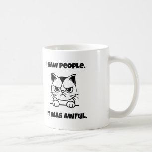 Grumpy Cat Mug – Anti-Social Funny Gift