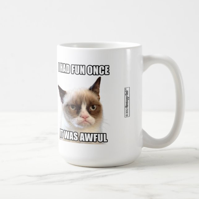 Grumpy Cat™ Mug - "I had fun once. It was awful." (Right)