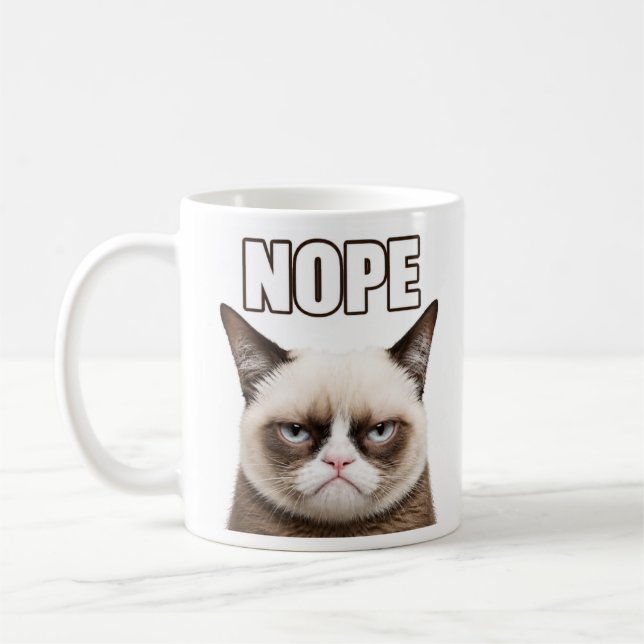 Grumpy Cat Mug NOPE Mug (Left)