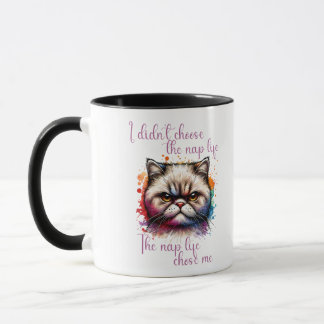 Grumpy Cat “Nap Life” Funny Quote Design Mug