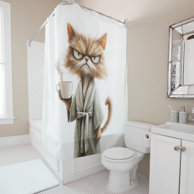 Grumpy Cat Needs Coffee (In Situ)