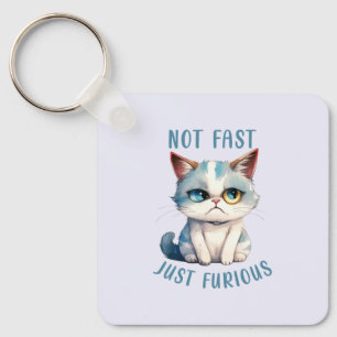 Grumpy Cat - Not Fast, Just Furious Keychain