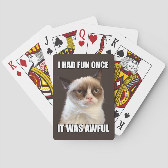 Grumpy Cat Playing Cards (Back)