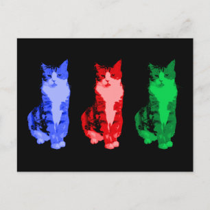 Grumpy Cat Pop Art Postcard