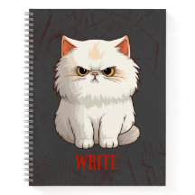 Grumpy Cat Pun Fun Write Journal Notebook