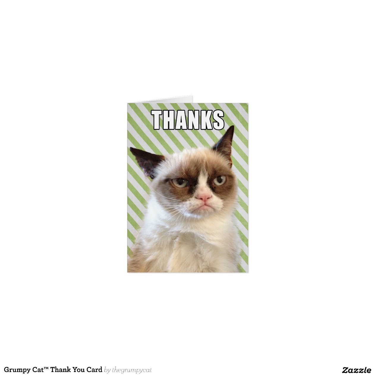 Grumpy Cat™ Thank You Card | Zazzle