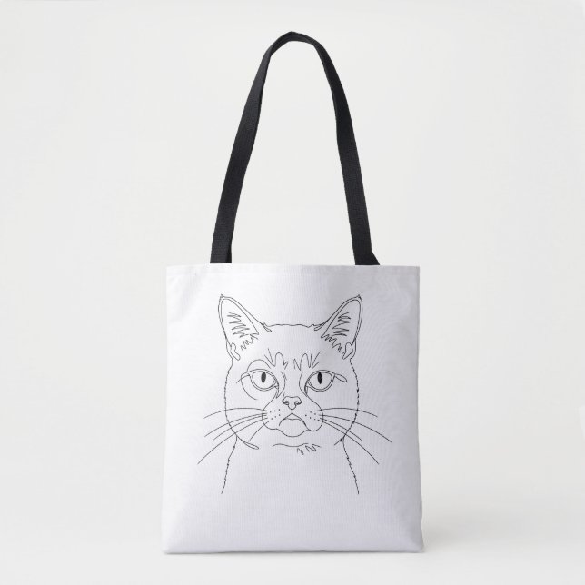 Grumpy cat tote bag (Front)