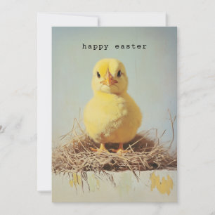 Grumpy Chick in Nest Invitation