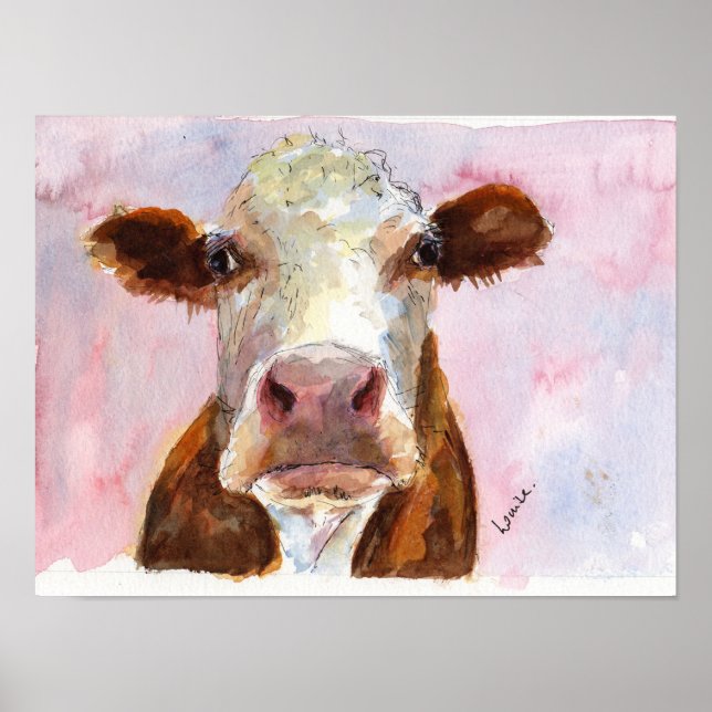 Grumpy Cow Poster (Front)