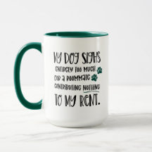 Grumpy Dog Funny Quote with Pet Photo Green 
