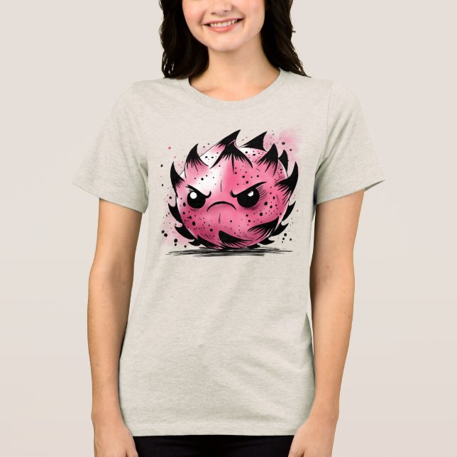 Grumpy Dragon Fruit Tri-Blend Shirt (Front)