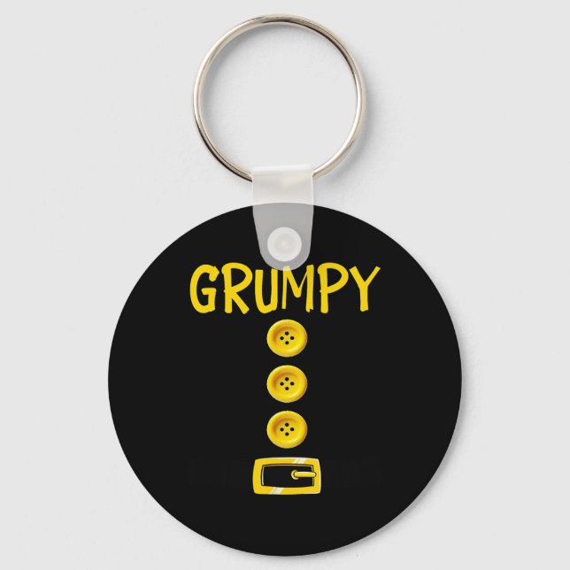 Grumpy Dwarf Halloween Costume Colour Matching Gru Keychain (Front)