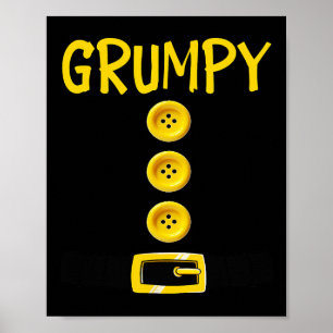 Grumpy Dwarf Halloween Costume Colour Matching Gru Poster