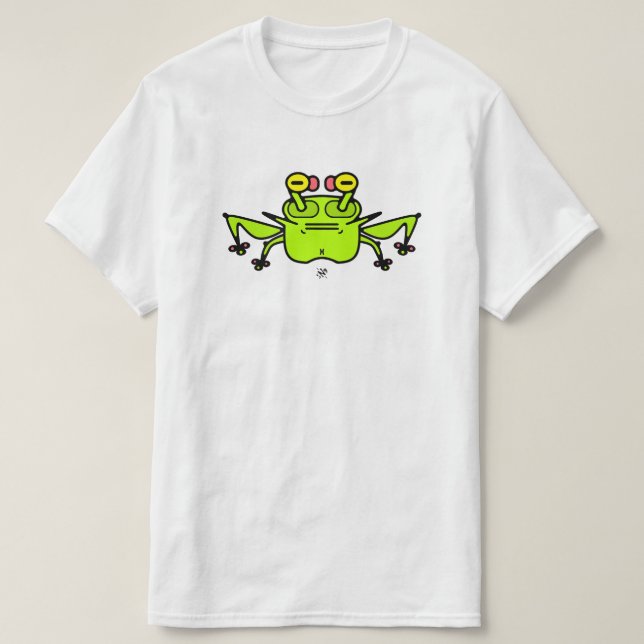 Grumpy étrange grenouille crapaud v1 T-shirt (Design devant)