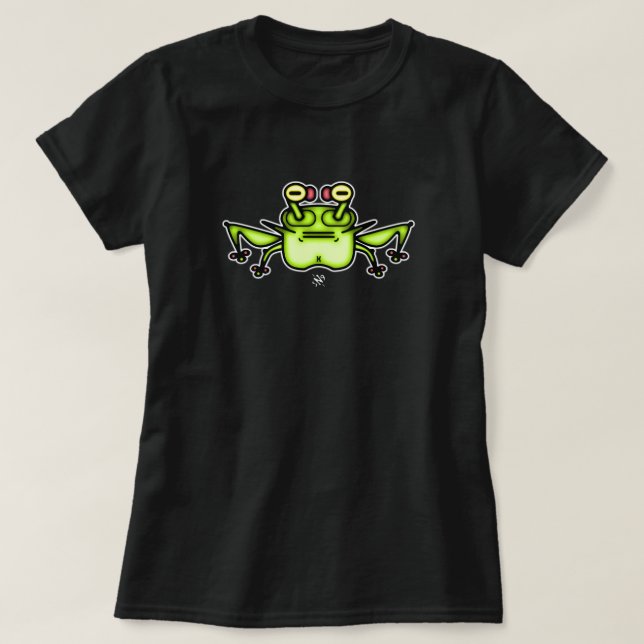 Grumpy étrange grenouille crapaud v2-1 T-shirt (Design devant)