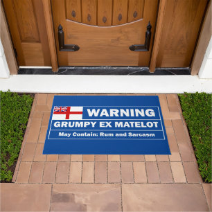 Grumpy ex Matelot, rum and sarcasm Doormat