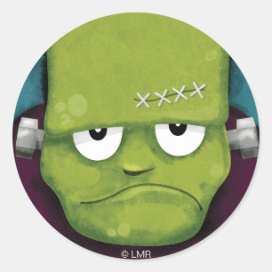 Grumpy Frankenstein Halloween Stickers