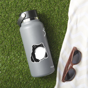 Grumpy Frog drawing Japanese art by Matsumoto Hoji