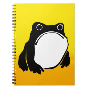 Grumpy Frog drawing Japanese art by Matsumoto Hoji Notebook