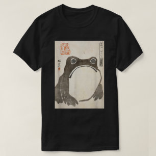 Grumpy Frog Japanese Ink Art T-Shirt