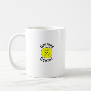 Grumpy Geezer Small curved text logo Coffee Mug