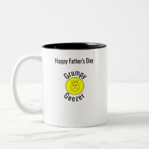 Grumpy Geezer Small curved text logo