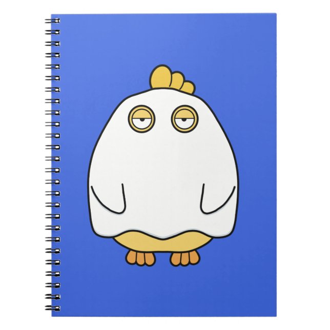 Grumpy Ghost Chick Notebook (Front)