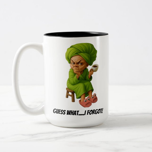 Grumpy Grandma "Guess What...I Forgot Again" Mug (Left)