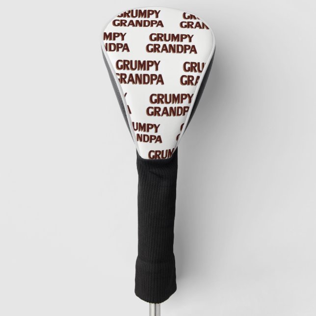 Grumpy Grandpa Golf Head Cover (Front)