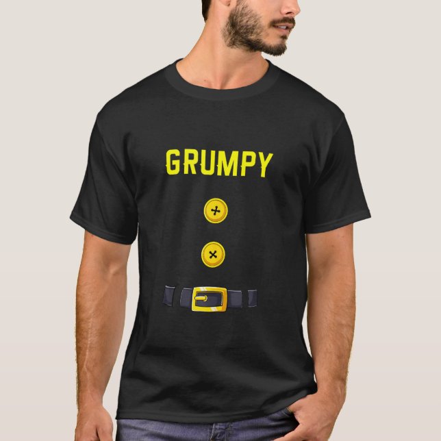 Grumpy Halloween Dwarf Costume Color Matching T-Shirt (Front)