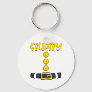 Grumpy Halloween Dwarf Costume Colour Matching Keychain