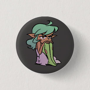 Grumpy Harpy 1 Inch Round Button