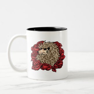 Grumpy Hedgehog Two-Toned Mug