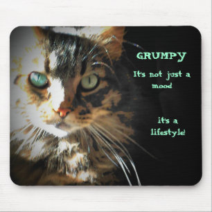 Grumpy is a lifestyle mouse pad