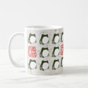 Grumpy Japanese Frog Toad 19th Century  Coffee Mug