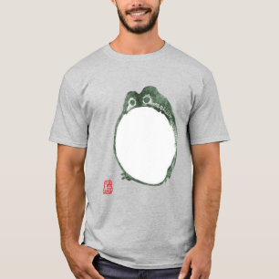 Grumpy Japanese Frog Toad 19th Century T-Shirt